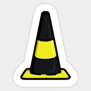 Bee aware cone Sticker